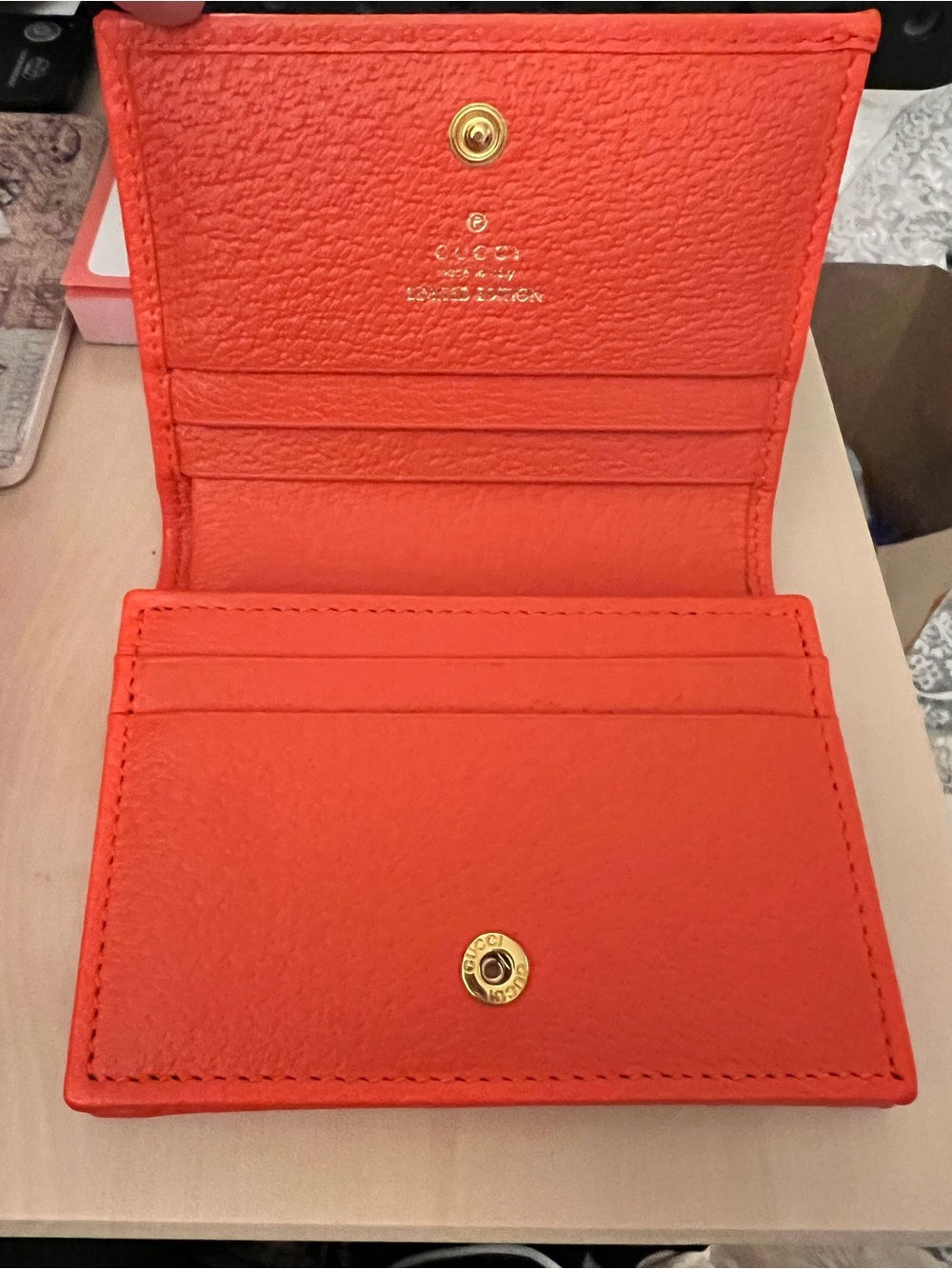 LIMITED JAPAN EDITION Gucci GG Marmont Flora Bifold Wallet-NEW - Picture 3 of 8